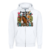 White long live cowgirls Zipper Hoodie - OliviaCreatesArt