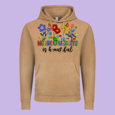 Neurodiversity Is Beautiful Vintage Hoodie Designed By Artiststas