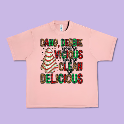 Dang Debbie Christmas Tree Cake Urban Heavy Tee Designed By Jasminsmagicworld