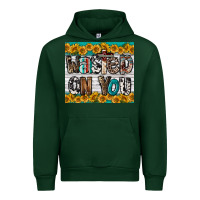 Forest Green Western Wasted On You Urban Hoodie - LillyAllenDesigns