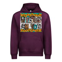 Mauve Wine Western Wasted On You Urban Hoodie - LillyAllenDesigns