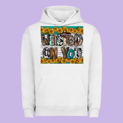 Western Wasted On You Urban Hoodie Designed By Lillyallendesigns