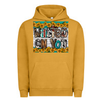 Pigment Peanut Butter Western Wasted On You Urban Hoodie - LillyAllenDesigns