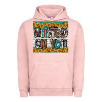 Pigment Salmon Western Wasted On You Urban Hoodie - LillyAllenDesigns