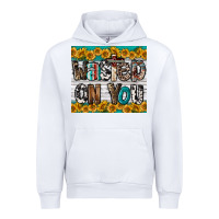 White Western Wasted On You Urban Hoodie - LillyAllenDesigns