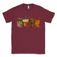 Burgundy leopard and cowhide drink Classic Tee - RacoonDesign