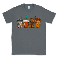 Charcoal Heather leopard and cowhide drink Classic Tee - RacoonDesign