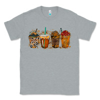 Heather Grey leopard and cowhide drink Classic Tee - RacoonDesign
