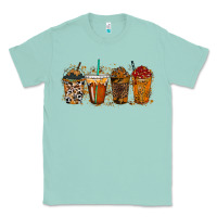 Seafoam leopard and cowhide drink Classic Tee - RacoonDesign
