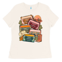Bone customized country cassette tapes Ladies Tee - MaliasSmallBusiness