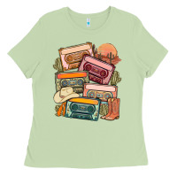 Matcha customized country cassette tapes Ladies Tee - MaliasSmallBusiness