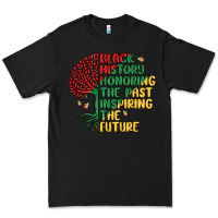 Black black history honoring the past inspiring the futu Premium Tee - MaliasSmallBusiness