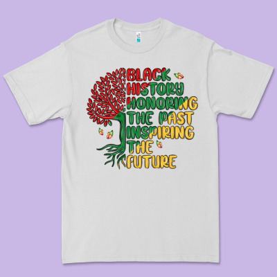 Black History Honoring The Past Inspiring The Futu Premium Tee Designed By Maliassmallbusiness