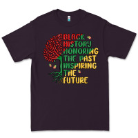 Plum black history honoring the past inspiring the futu Premium Tee - MaliasSmallBusiness