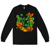 Black st.patricks good luck Long Sleeve Tee - NancyCooperArtShop