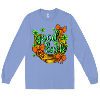 Colony Blue st.patricks good luck Long Sleeve Tee - NancyCooperArtShop
