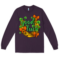 Plum st.patricks good luck Long Sleeve Tee - NancyCooperArtShop