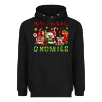 Black Chillin' With My Gnomies Heavyweight Hoodie - FaDigitalArtStudio