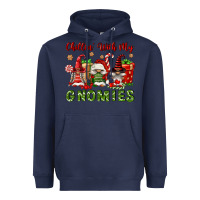 Navy Chillin' With My Gnomies Heavyweight Hoodie - FaDigitalArtStudio