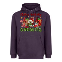 Plum Chillin' With My Gnomies Heavyweight Hoodie - FaDigitalArtStudio