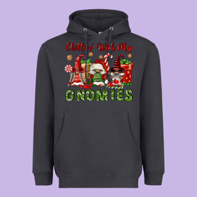 Chillin' With My Gnomies Heavyweight Hoodie Designed By Fadigitalartstudio