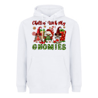White Chillin' With My Gnomies Heavyweight Hoodie - FaDigitalArtStudio