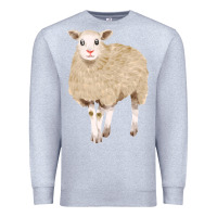 Heather Grey sheep Premium Sweatshirt - FaDigitalArtStudio