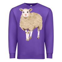 Purple sheep Premium Sweatshirt - FaDigitalArtStudio