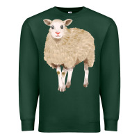 Sports Green sheep Premium Sweatshirt - FaDigitalArtStudio