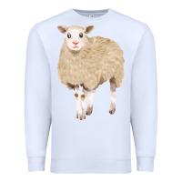 White sheep Premium Sweatshirt - FaDigitalArtStudio