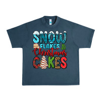 Midnight Navy snow flakes and Christmas cakes Urban Heavy Tee - Jasminsmagicworld