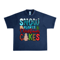 Navy snow flakes and Christmas cakes Urban Heavy Tee - Jasminsmagicworld