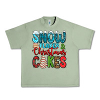 Snow Flakes And Christmas Cakes Urban Heavy Tee | Teevron