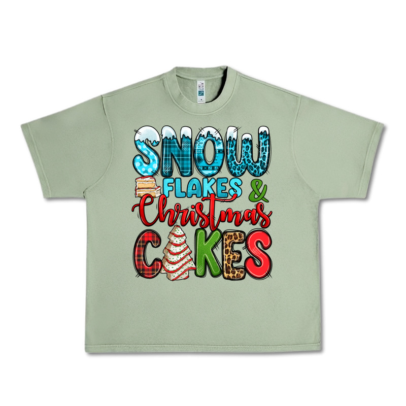 Snow Flakes And Christmas Cakes Urban Heavy Tee by Jasminsmagicworld | Teevron