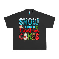 Pigment Black snow flakes and Christmas cakes Urban Heavy Tee - Jasminsmagicworld