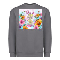 Storm she is mom with flowers Heavyweight Sweatshirt - TumblerDesignByShophia