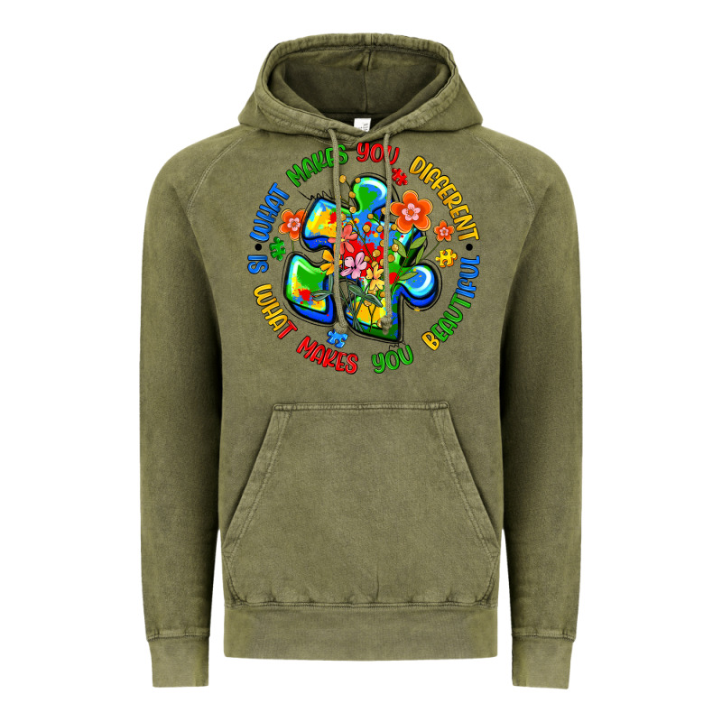 What Makes You Different Is What Makes You Beautif Vintage Hoodie by Artiststas | Teevron