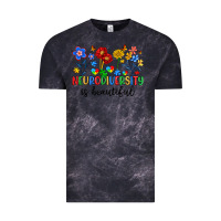 Cloud Black neurodiversity is beautiful Vintage Tee - Artiststas