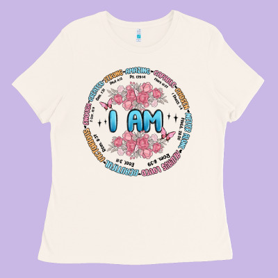 I Am Inspiration Ladies Tee Designed By Maliassmallbusiness