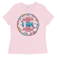 Bubblegum Pink i am inspiration Ladies Tee - MaliasSmallBusiness