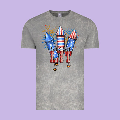 Let’s Get Lıt Vintage Tee Designed By Jahusdesignshop
