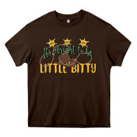 Chocolate Brown its alright to be little bitty Heavy Core Tee - MaliasSmallBusiness