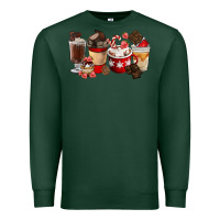 Sports Green Chocolate Love Coffee Cups Premium Sweatshirt - FaDigitalArtStudio