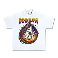 White boo haw Urban Heavy Tee - BarkalooDesign