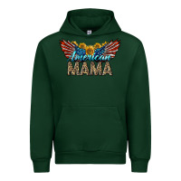 Forest Green Western American Mama With Sunflowers Urban Hoodie - LillyAllenDesigns