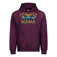 Mauve Wine Western American Mama With Sunflowers Urban Hoodie - LillyAllenDesigns