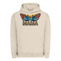 Pigment French Oak Western American Mama With Sunflowers Urban Hoodie - LillyAllenDesigns