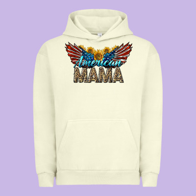 Western American Mama With Sunflowers Urban Hoodie Designed By Lillyallendesigns