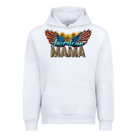 White Western American Mama With Sunflowers Urban Hoodie - LillyAllenDesigns