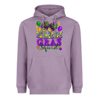 Lavender mardi gras squad Heavyweight Hoodie - FaDigitalArtStudio